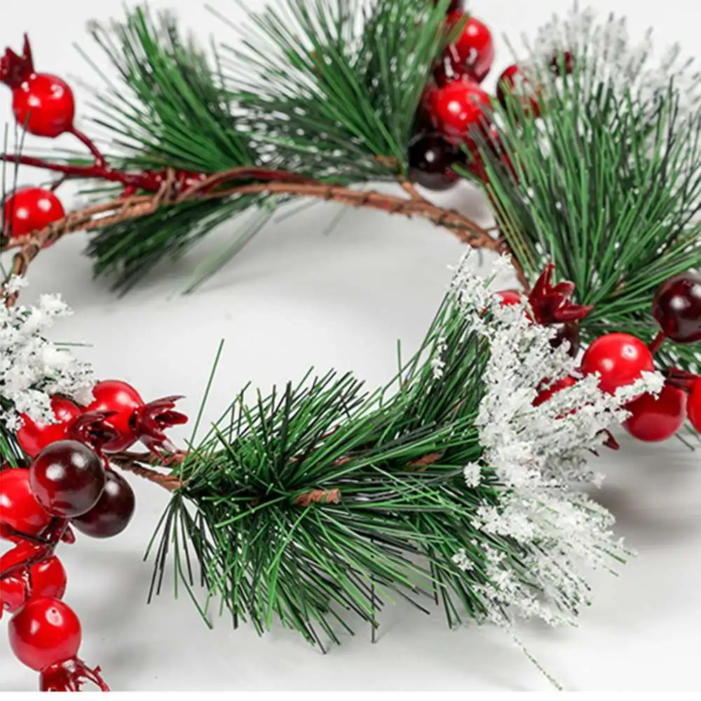 Имитация кедра Рождественский венок Ягодное кольцо аксессуары для