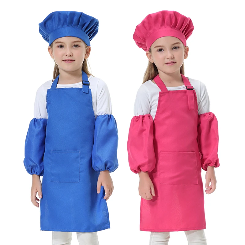 Children's anti-pollution painting clothes spring and autumn gowns art apron breathable anti-dress custom printable Дом и сад