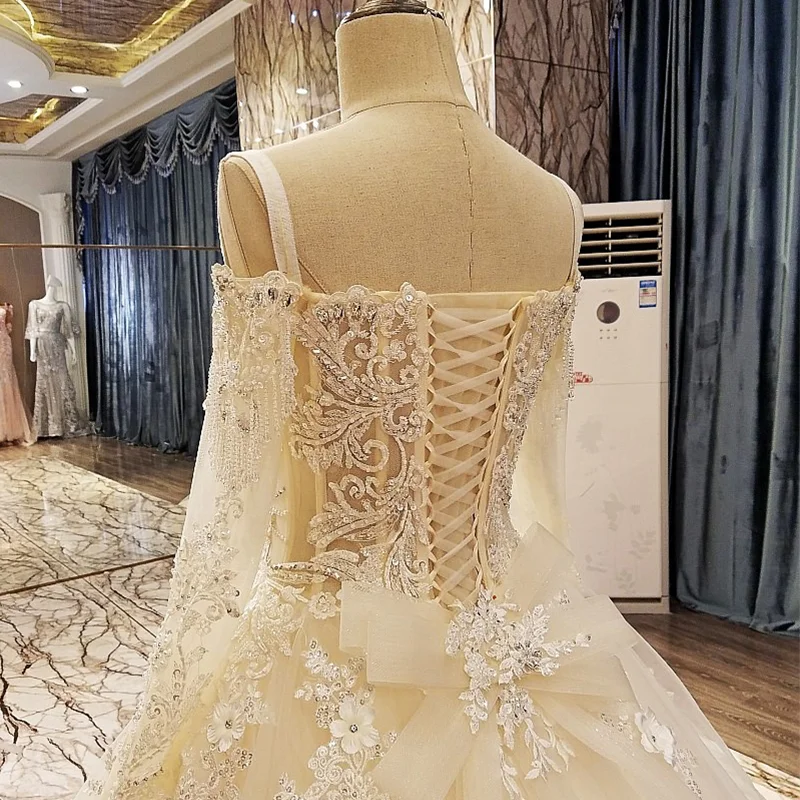 LS79756 кружевное бальное платье длиной до пола свадебные платья из органзы