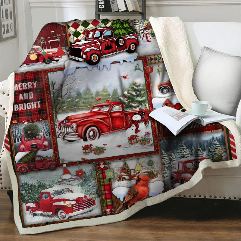 Adult Kids New Year Gift Christmas Travel Party Home Decoration Bedspreads