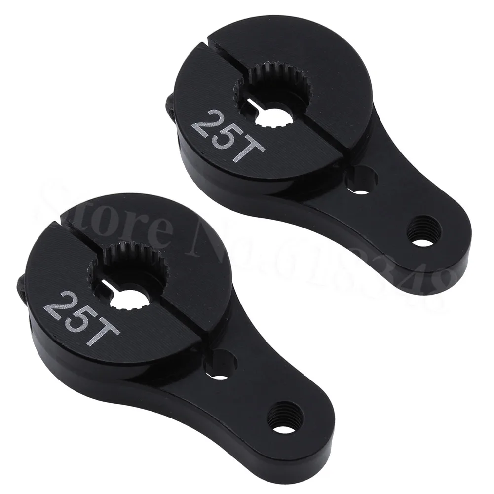 2 шт./лот алюминиевый 25T Servo рожковый рулевой Кронштейн для 1/10 весы Рок Гусеничный