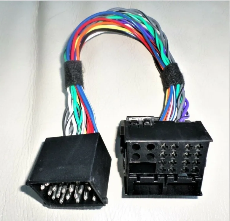 B.M.W круглый 17 PIN к плоскому 40 адаптер преобразования привести QUADLOCK разъем жгута