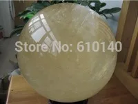 Шар кварцевый из натурального желтого Кальцита 8 93 дюйма хрустальный шар Orb Reiki 227