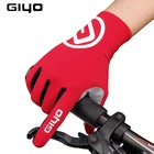Спортивные гелевые велосипедные перчатки GIYO с пальцами для сенсорного экрана, велосипедные перчатки для горных и шоссейных велосипедов, гоночные перчатки для женщин и мужчин, велосипедные перчатки