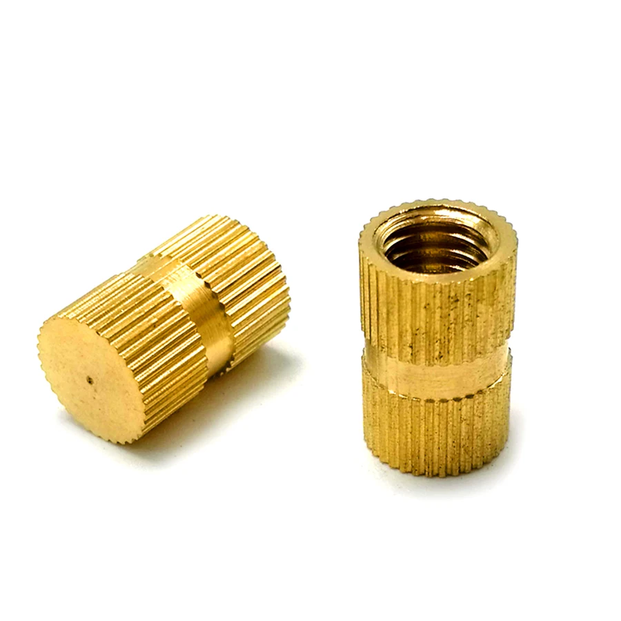 

【B-тип 】 M3 M4 M5, латунь гайка с кольцевой вставкой, латунные круглые гайки, литьевые под давлением, B019