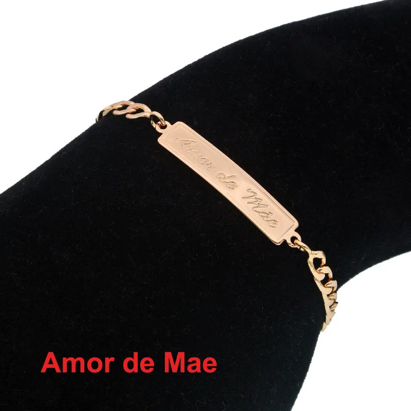 15 см золотые детские браслеты украшения крестины Pulsera Bebe Bransoletki Bracciali Nina мальчик