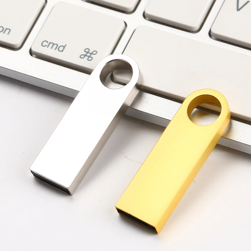 (10pcs Free Custom Logo ) USB Flash Drives 2.0 Mini Usb Metal Pen Key Disk Pendrives Card Memory Stick 8GB/4GB/16GB/32GB | Компьютеры и