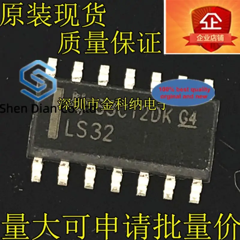10 шт., 100% оригинальные новые Φ SN74LS32DR LS32 SOP-14 четыре 2-входные положительные или ворота, узкий корпус 3,9