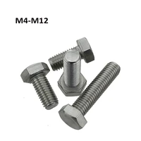 m4 m5 m6 m8 m10 m12 left thread hex boltsscrews reverse screws anti tooth external hexagon bolt 304 stainless steel l10 60mm