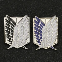 anime attack on titan brooches wings of liberty freedom scouting legion eren anime pins new jewelry wholesale