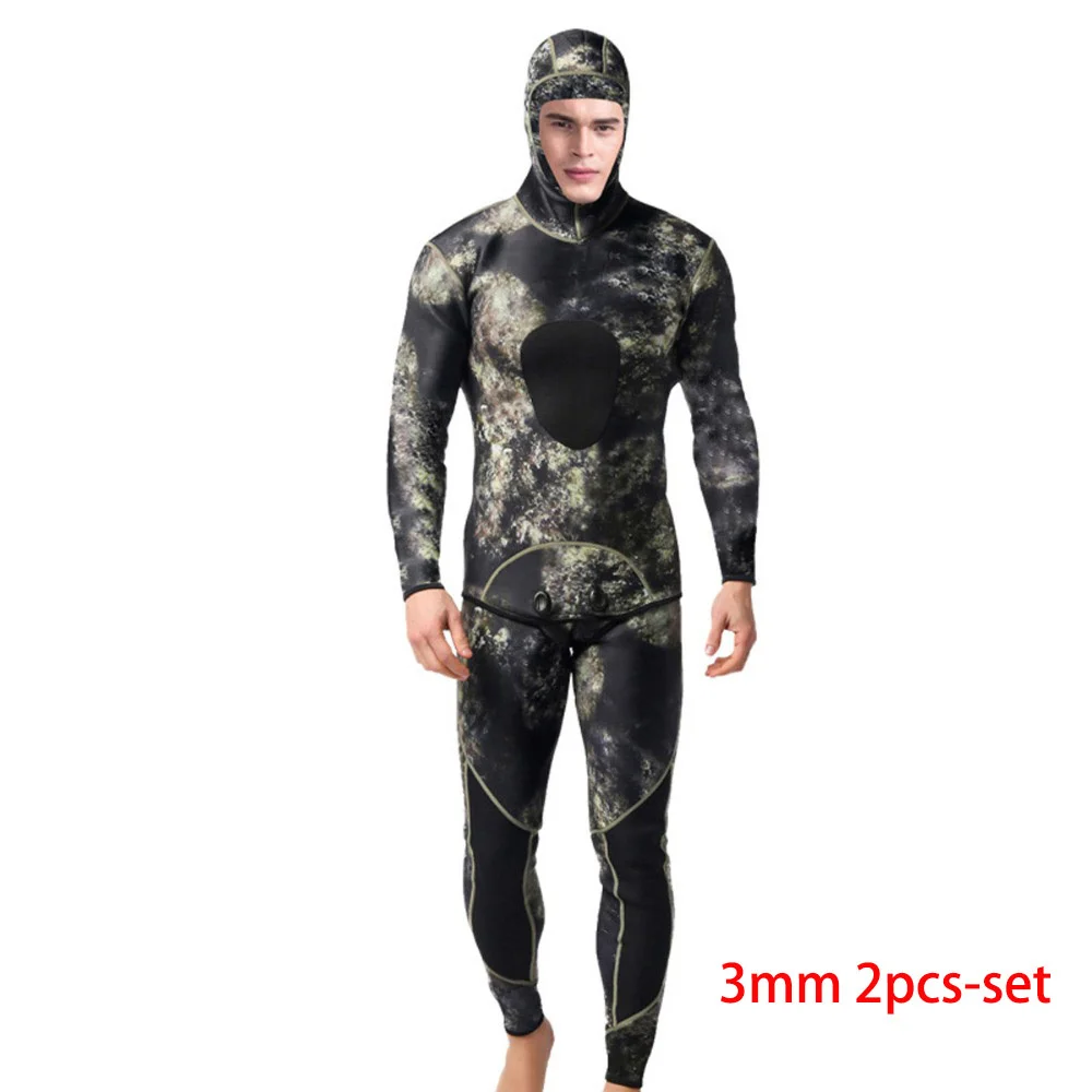 

3mm Swim Wetsuits Men's Diving Suit Split Scuba Snorkel Swimsuit Spearfishing Surfing Jumpsuit for cold water