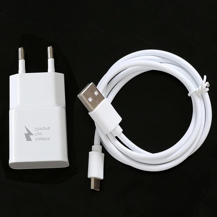Адаптивное настенное зарядное устройство для быстрой зарядки samsung galaxy feel 2 A40 A50 A70 A20 A90 S9 A7 A5+ 1 м usb type C