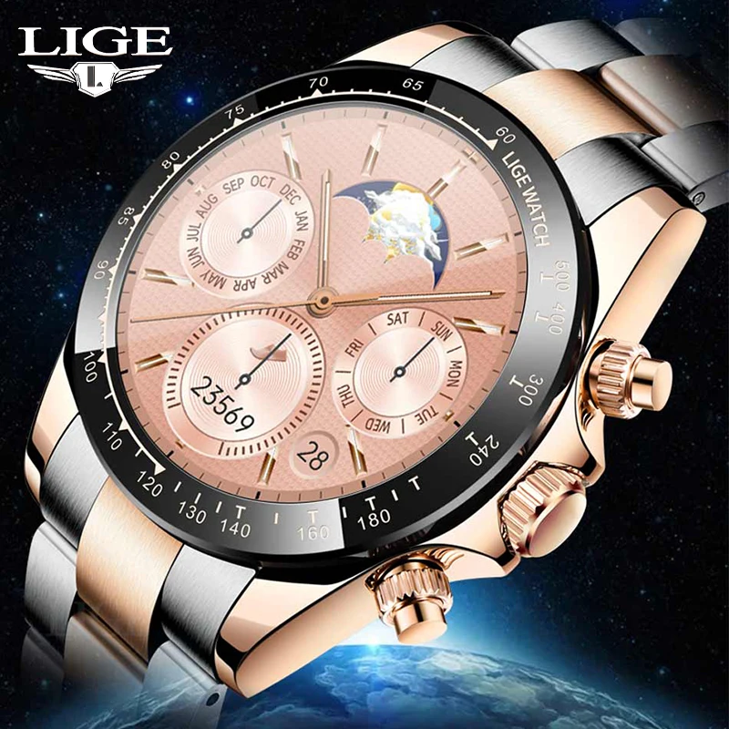 

LIGE Smart Watch Bluetooth Call Fitness Tracker Sports Watch Heart Rate Blood Pressure Monitoring Smart Bracelet For Android IOS