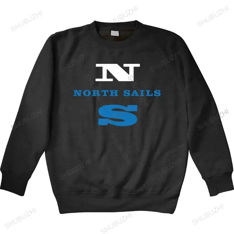 

man crew neck long sleeve New Retno vintage North Sails Black Harajuku sweatshirt free shipping 100% cotton casual men hoody