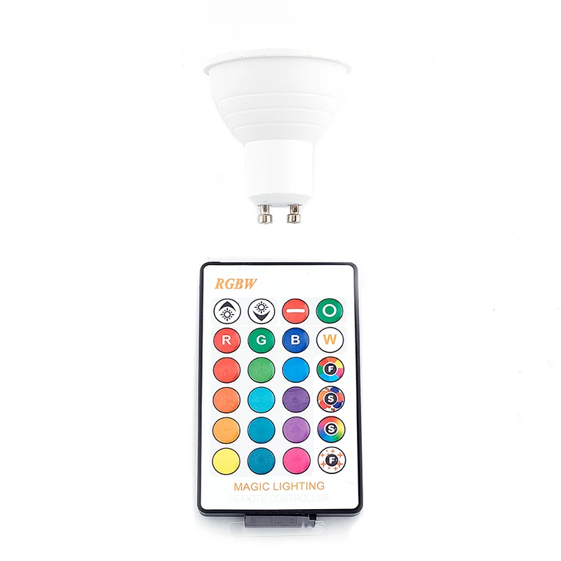 

1set GU10 RGB Led Lamp LED Bulbs 16 Colors Remote Control Memory Function