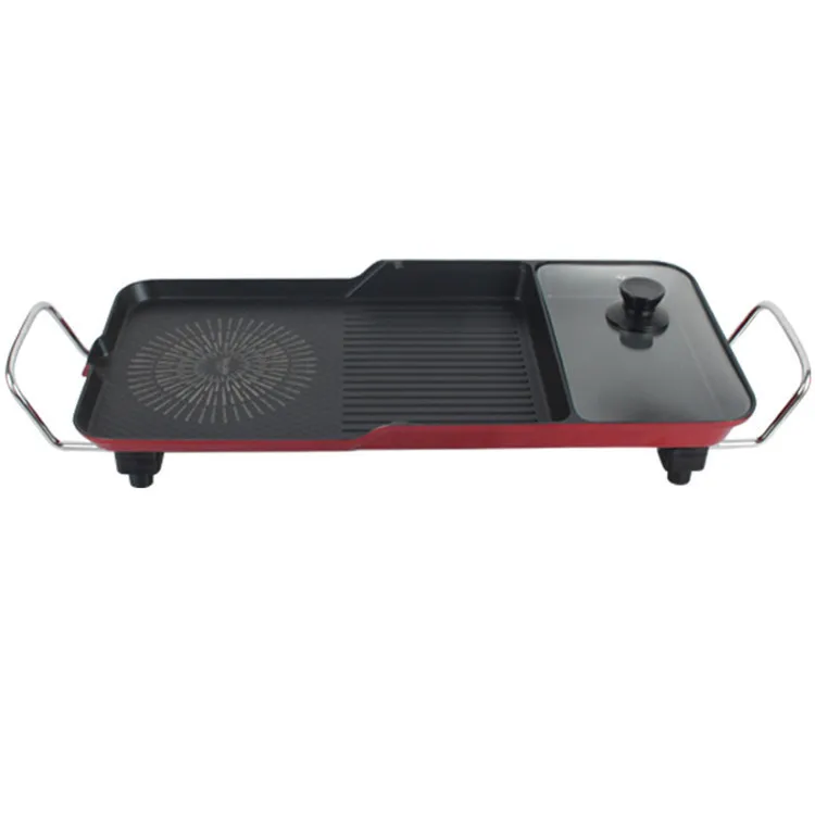 Корейский Электрический бездымный гриль и кастрюля для барбекю мощностью 2000 Вт