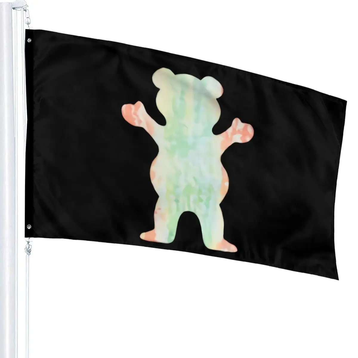 

Grizzly Diamond Supply Mens S S Irie Splatter Bear Black Skate S3Xl30 Hip-Hop Flag