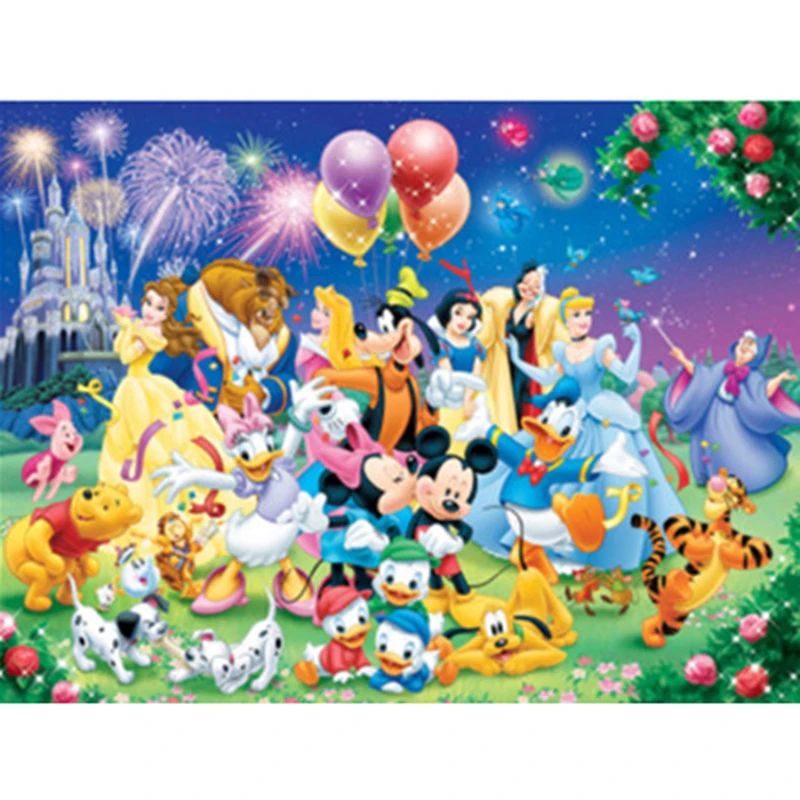 

Алмазная вышивка 5D, полностью круглая Алмазная картина из Диснея, набор «сделай сам» с мультяшной мышью, наборы для вышивки крестиком, мозаи...