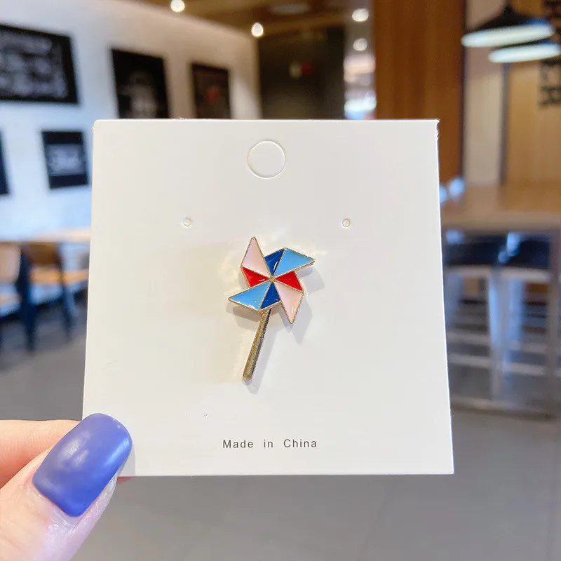 Брошь на лацкан из радужного сплава Мультяшные булавки фрукты еда Микс значки