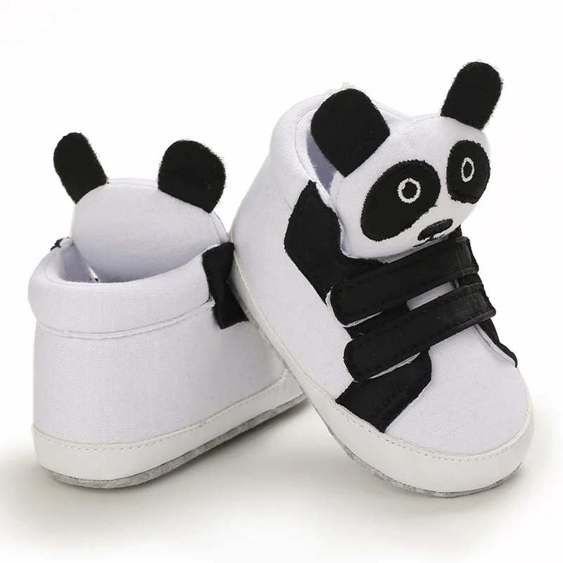 

2021 Spring Autumn Sneakers Cartoon Baby Shoes Baby Boys Girls Soft-soled Non-slip Mid-high Casual Toddler Shoes For 0-18M