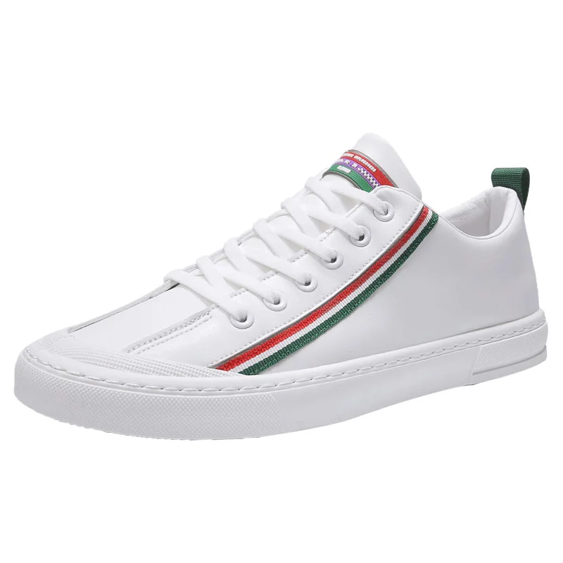 

Summer New Men's Casual Board Shoes Fashion Youth Trend Small Leather Shoes Low-top Breathable Men's Rubber-soled Sneakers 2020