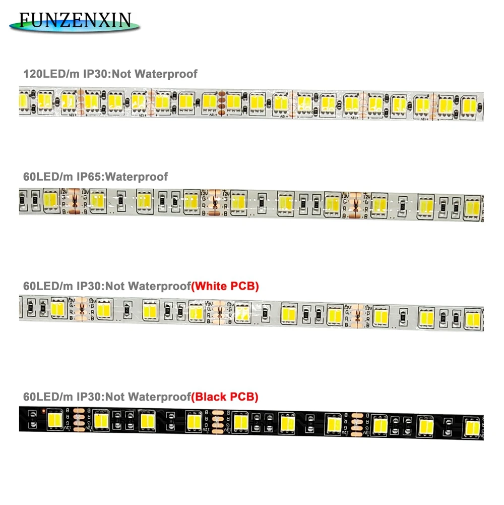 5 м 5050 CCT WW + CW Светодиодные ленты 120 светодиодов/m 60 с контроллером Цвет Температура