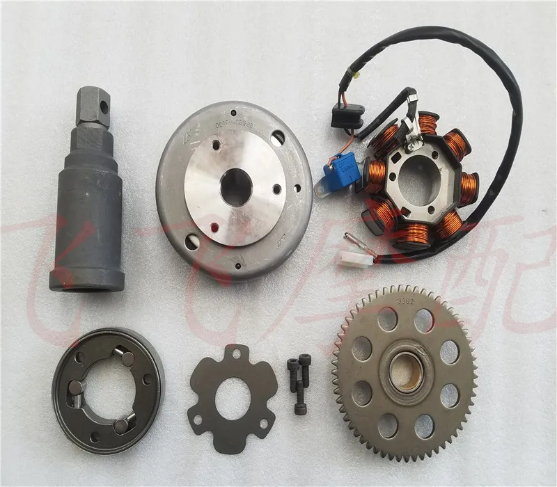 

Скутер QS100T QS125T магнитная катушка, генерирующая катушка, магнит ротора