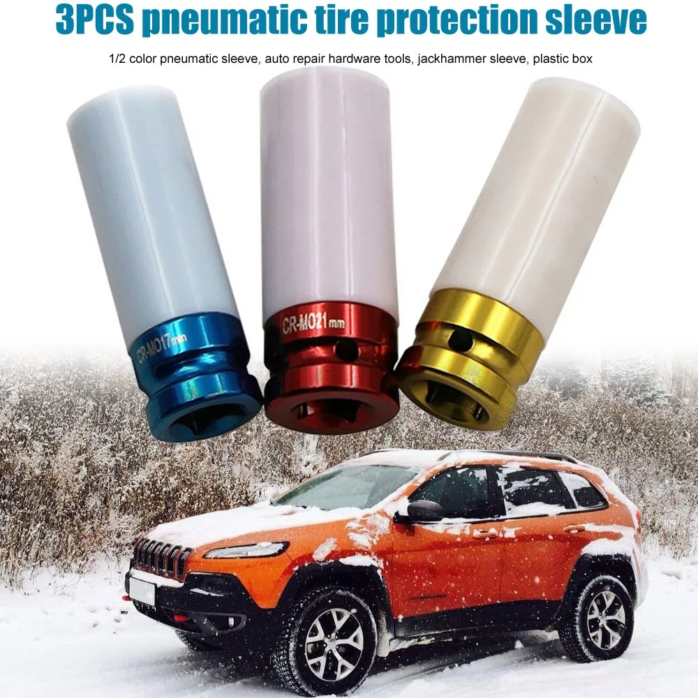 

Защитные втулки для колес шины, 1/2 дюйма, внешний привод, стальное колесо, настенная гайка, глубокий ударный привод, 19 дюймов, 21 мм, инструмент...