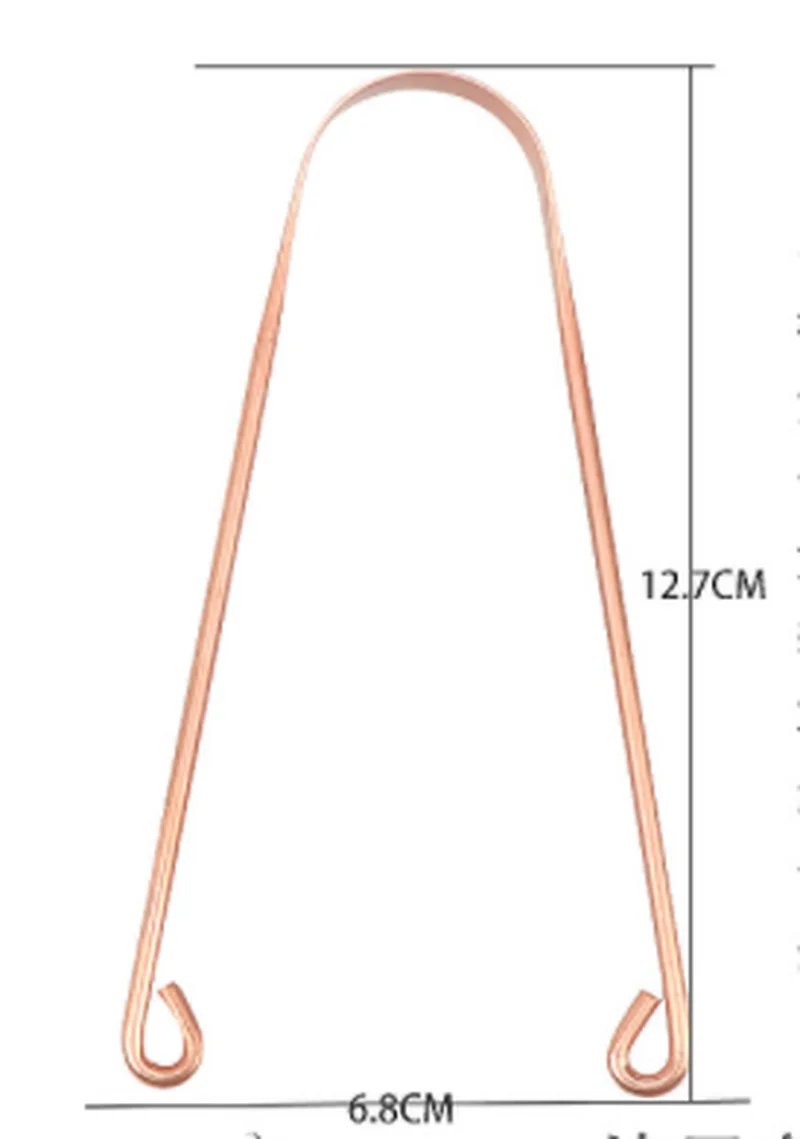 Скребок для языка 1 шт. металлический медный очиститель мужчин и женщин зубная