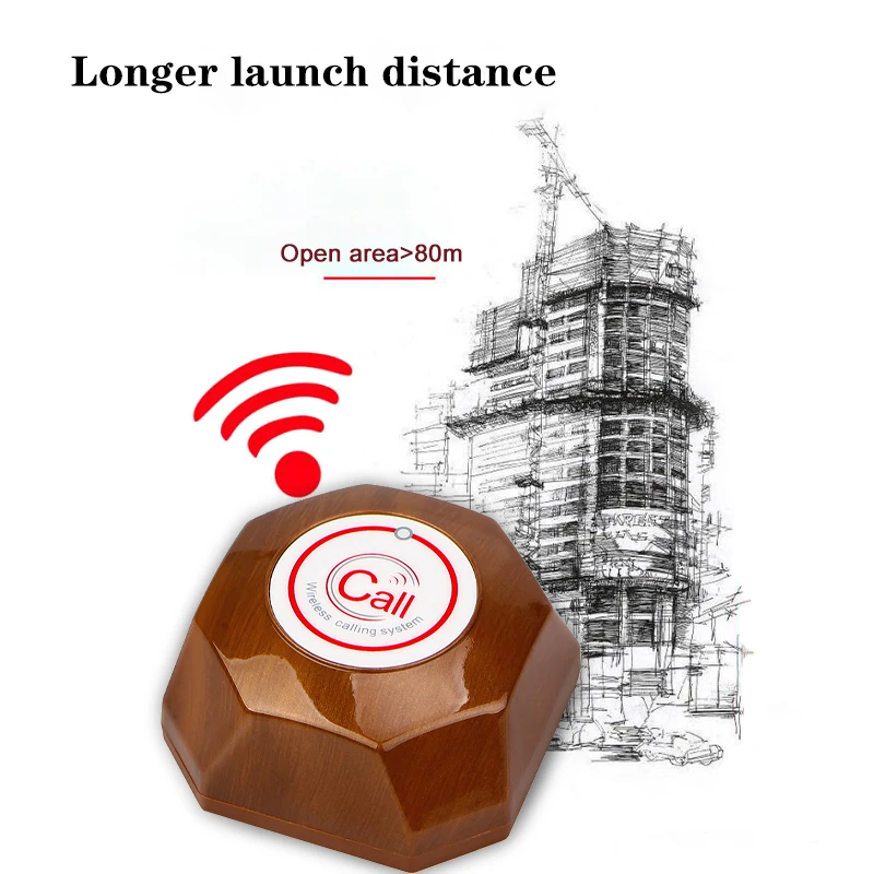 Retekess T133 433MHz Call Button Transmitter Bell Pager for Wireless Calling System Restaurant Equipments F9426A | Компьютеры и офис