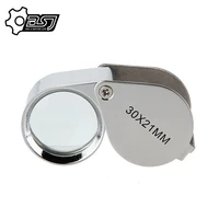 30x 30x21mm magnifier jewelers gold eye tool jewellery folding loupe glass lens magnifying triplet glass jewelry diamond