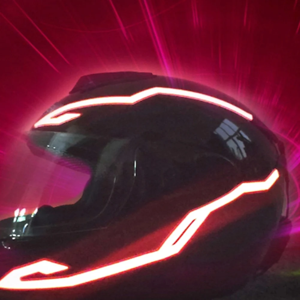 

Styling Motorcycle Helmet Light Universal Night Riding DIY Safety Signal Flashing Durable Warning Bar Waterproof LED Strip
