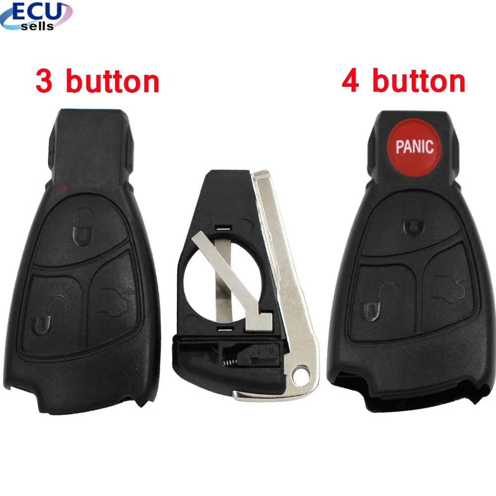 Запасной дистанционный ключ брелок от машины чехол для Mercedes Benz B C E ML S CLK CL Smart Key с