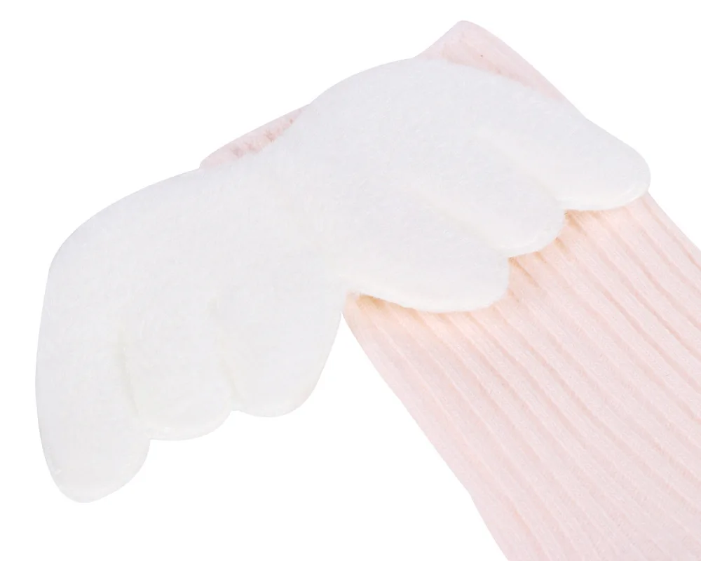 

0 To 4 Years Children's Socks for Angel Wings Autumn New Middle Tube Babys Breathable Cotton Socks Loose Baby Newborn Socks