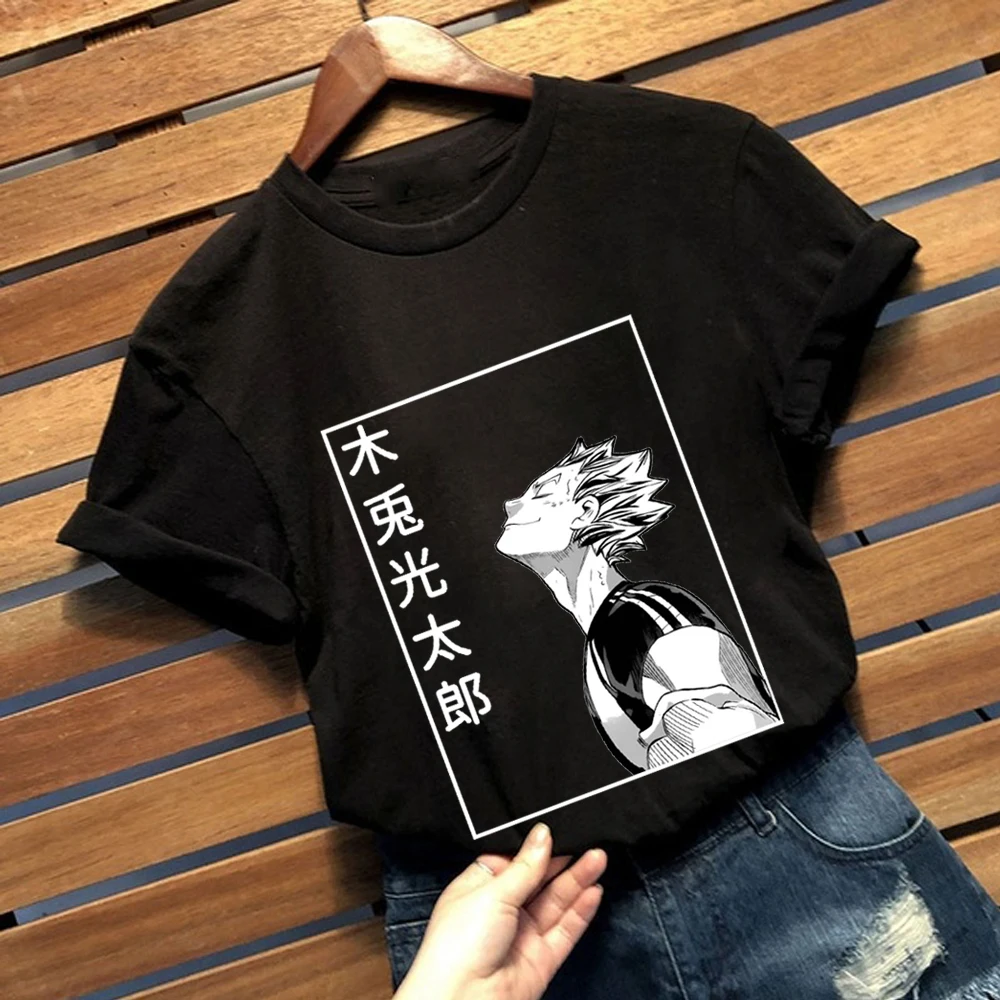 

Men T Shirt Anime Tshirt Harajuku Female Male Short Sleeve T-shirt Haikyuu