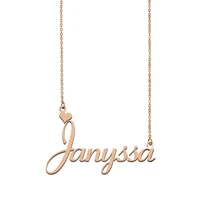 janyssa name necklace custom name necklace for women girls best friends birthday wedding christmas mother days gift