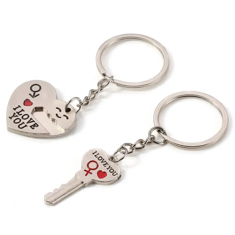 

Couple Keychain Car Keychain Creative Key Holder Key Chain Metal Key Ring Keyring Auto Accessories