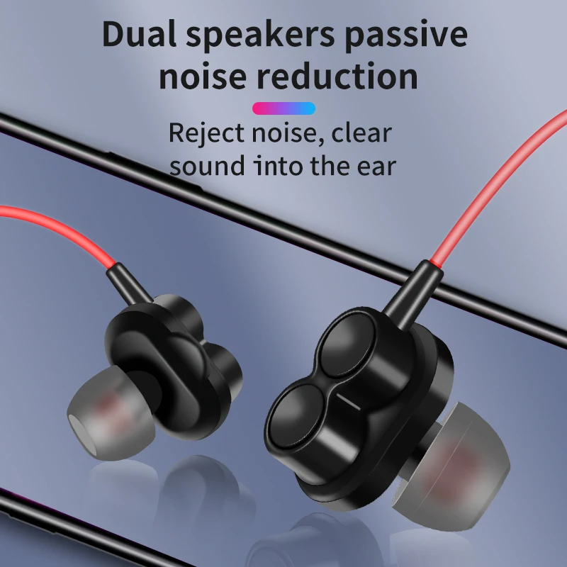 Новые наушники бас стерео HIFI музыкальные с микрофоном в уши Проводная гарнитура