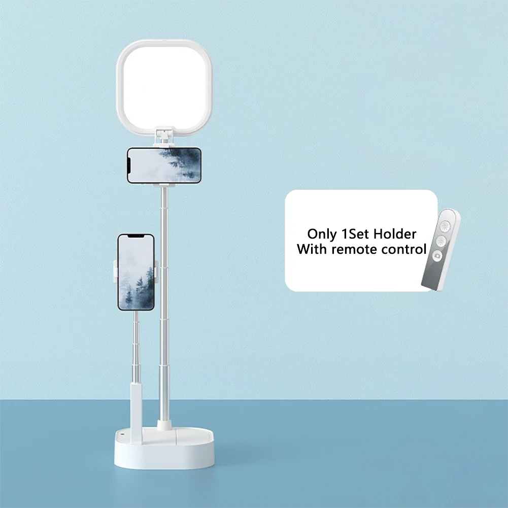 

Teaching Phone Holder Remote Control Stand Video Recording Multifunction LED Lamp Live Broadcast Aluminium Alloy Easy Install