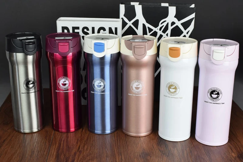 

Hot Quality Double Wall Stainless Steel Vacuum Flasks 500ml 350ml Car Thermo Cup Coffee Tea Travel Mug Thermol Bottle Thermocup