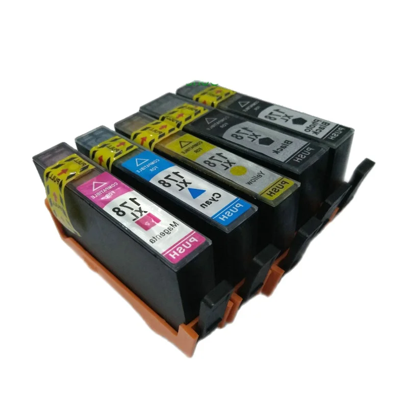 Картридж для принтера hp 178 XL Photosmart B109 B110 B210 C309 C310 C410 D5468 D5463 D5460 178XL|ink cartridge|compatible ink