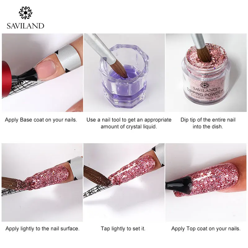 SAVILAND Блестящий Порошок для красоты Неон фосфор дизайна ногтей натуральный алмаз