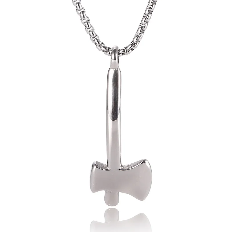 В стиле хип-хоп персонализированные серебряная подвеска в виде топорика