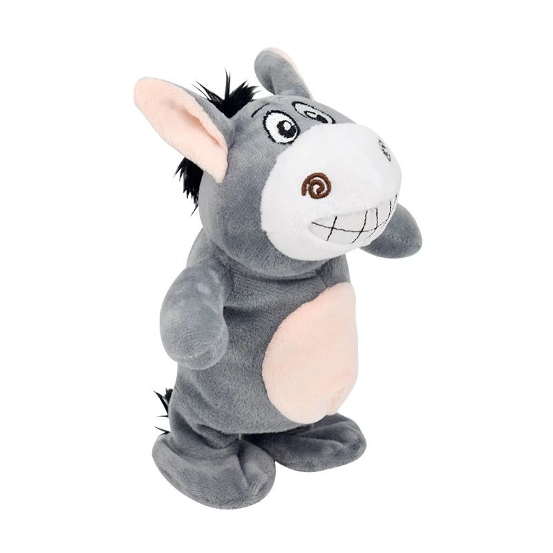 

Talking Donkey Toy Electronic Donkey Figurine Model Kids Stuffed Interactive Mimicry Animal Toy Child