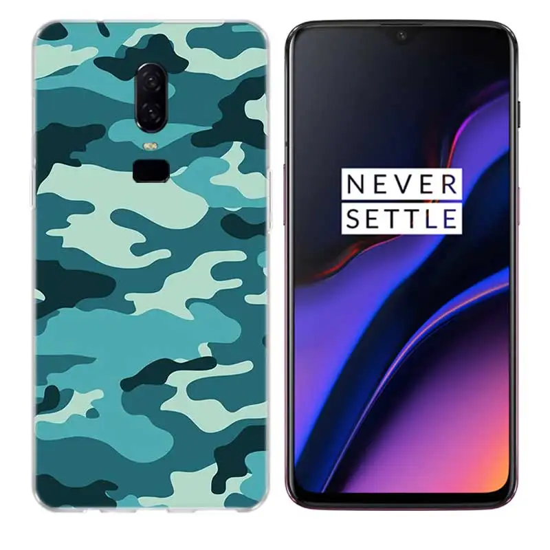 Силиконовый чехол в стиле милитари для OnePlus 1 + One Plus 8 7T 7 Pro 6T 6 5T 5|Чехлы-накладки| |