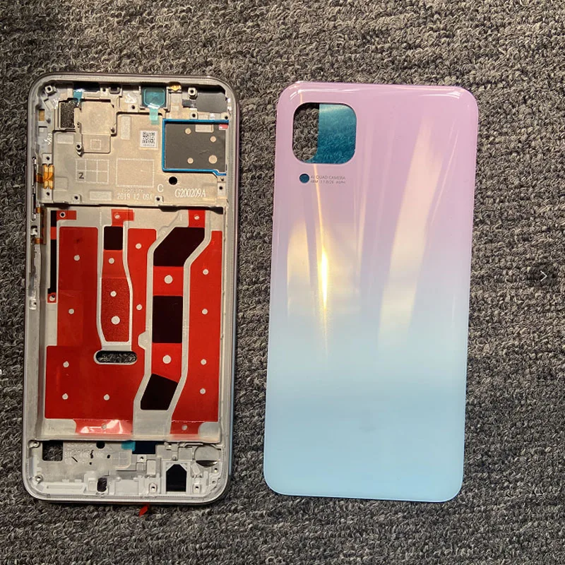 ЖК-корпус для Huawei P40 Lite 6 4 дюйма средняя рамка держатель + задняя крышка