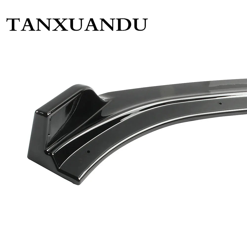 1026 Painted Gloss Black 3-Stage Front Bumper Lip Spoiler Underbody Wing Sport Style Fit For AUDI S6 A6-Sline C7.5 2016-2018 | Автомобили