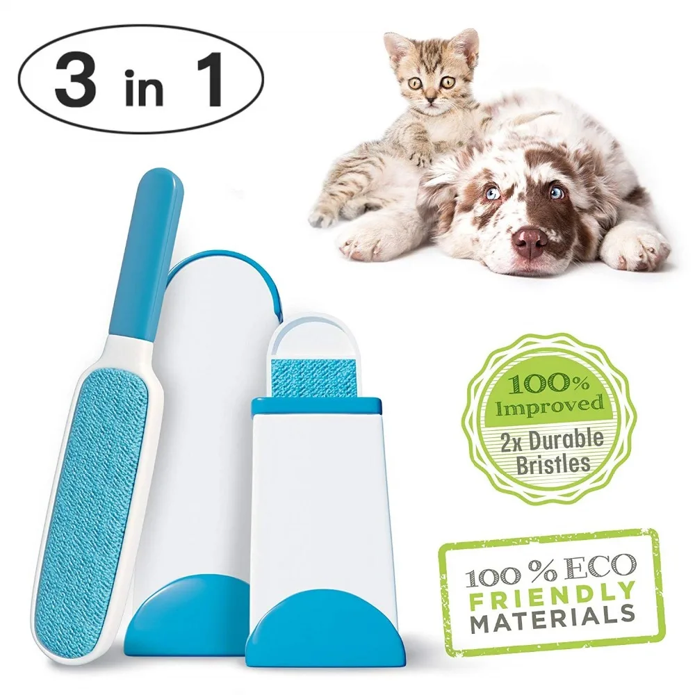 3 pcs/1Set Pet Hair Remover Brush Quick Makeup Remover Clothes Brush dog Hair Paste Device Cleaning Brush tool Pet Beautician