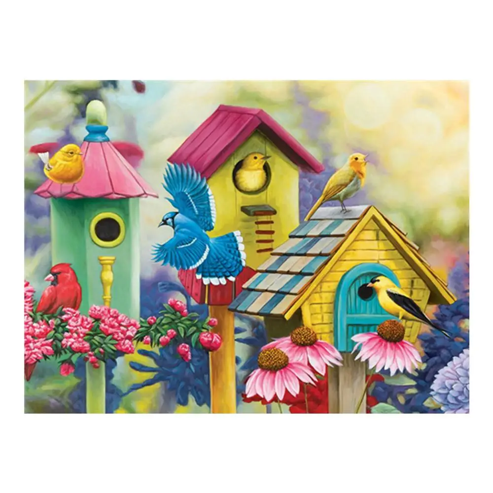 5D алмазная живопись птичье гнездо цветок сделай сам круглая вышивка