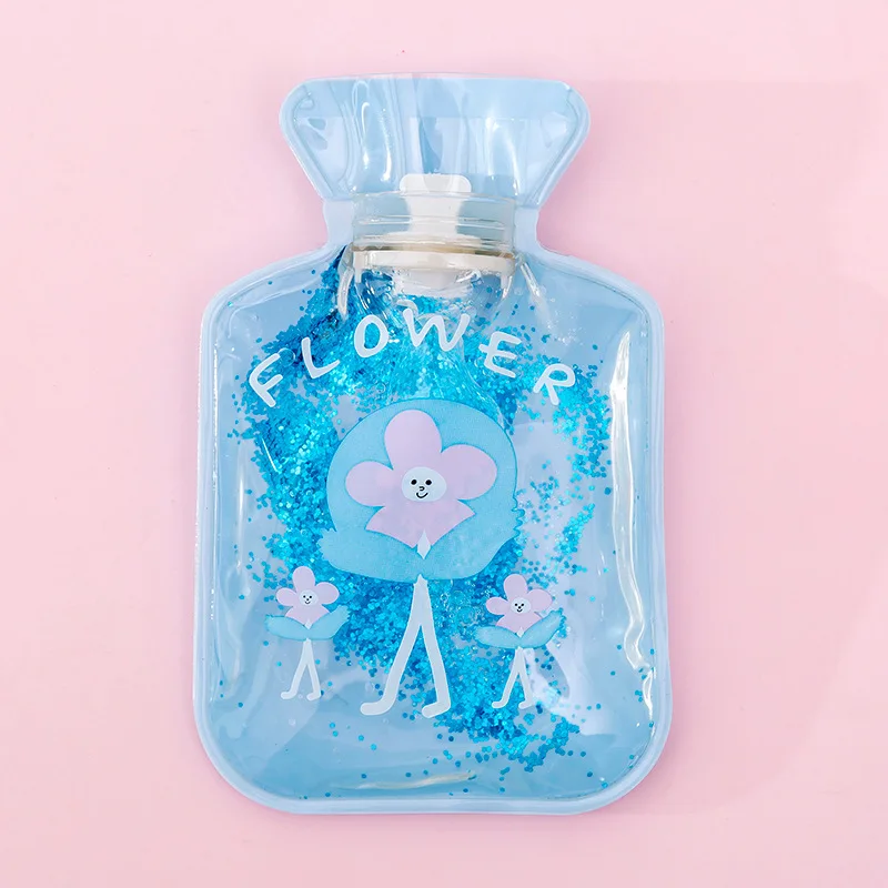 Flower Зыбучие пески прозрачная грелка портативный ручной подогреватель мини карман руки ноги грелка сумки грелка мешок наполнения горячей воды - Цвет: Flower
